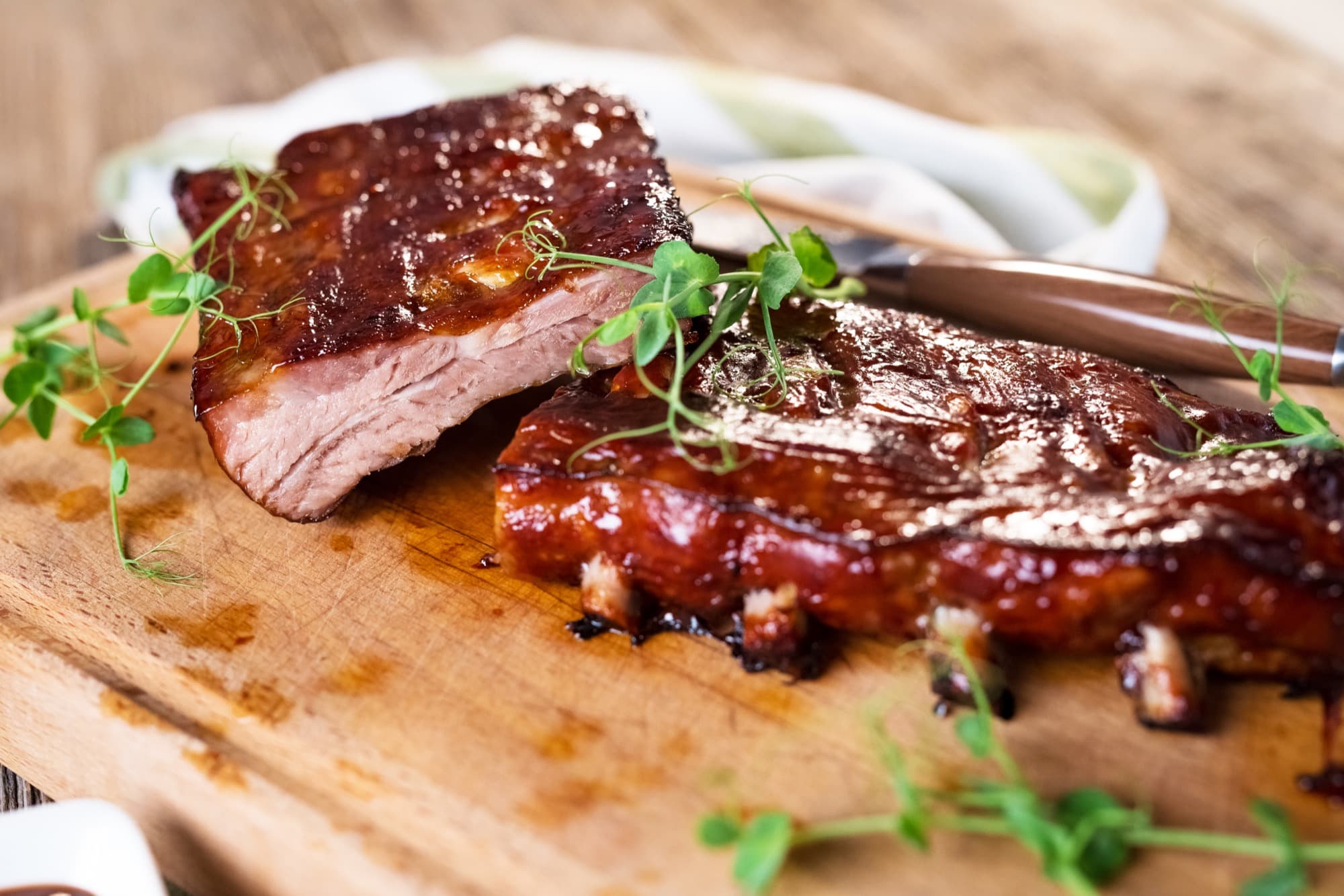 Smoked BBQ Pork Spare Ribs